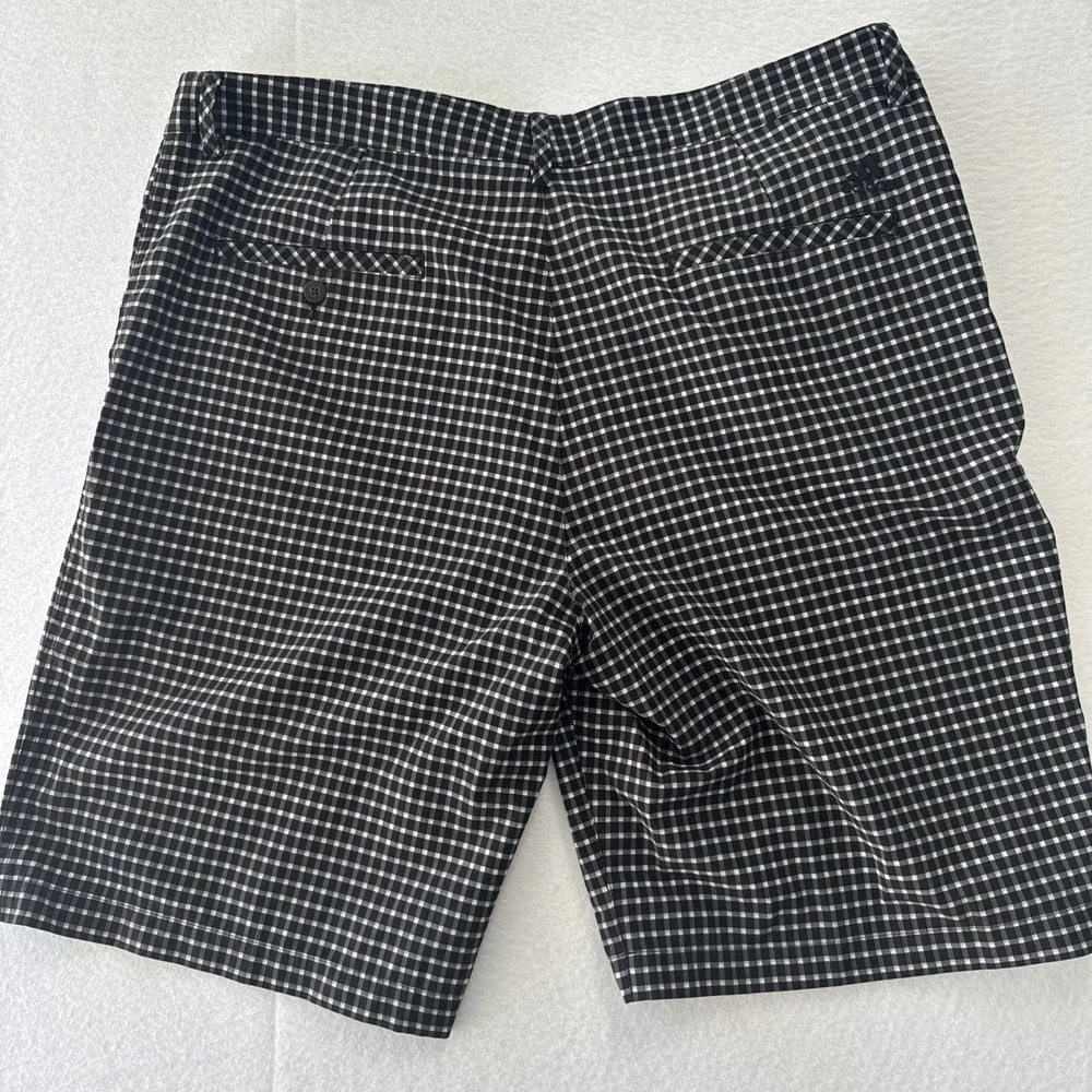 ADIDAS AE7002 MEN'S CLIMATE PERFORMANCE GOLF SHORTS CHECK PLAID ACTIVE Sz- 38